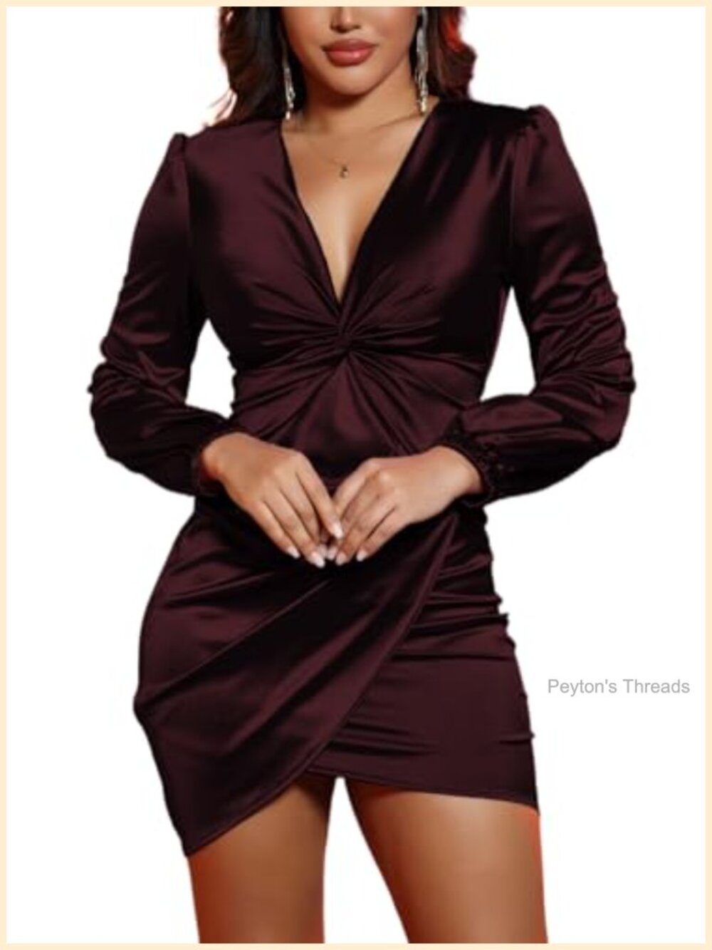 Ruched Bodycon Midi Dress with Zipper - Elegant Cocktail & Wedding Guest Dress